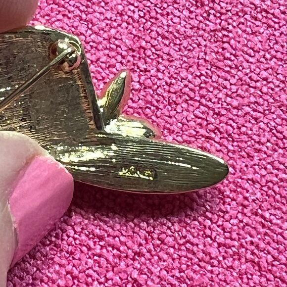 Beautiful Rhinestone Monet Hat Brooch - Picture 5 of 6